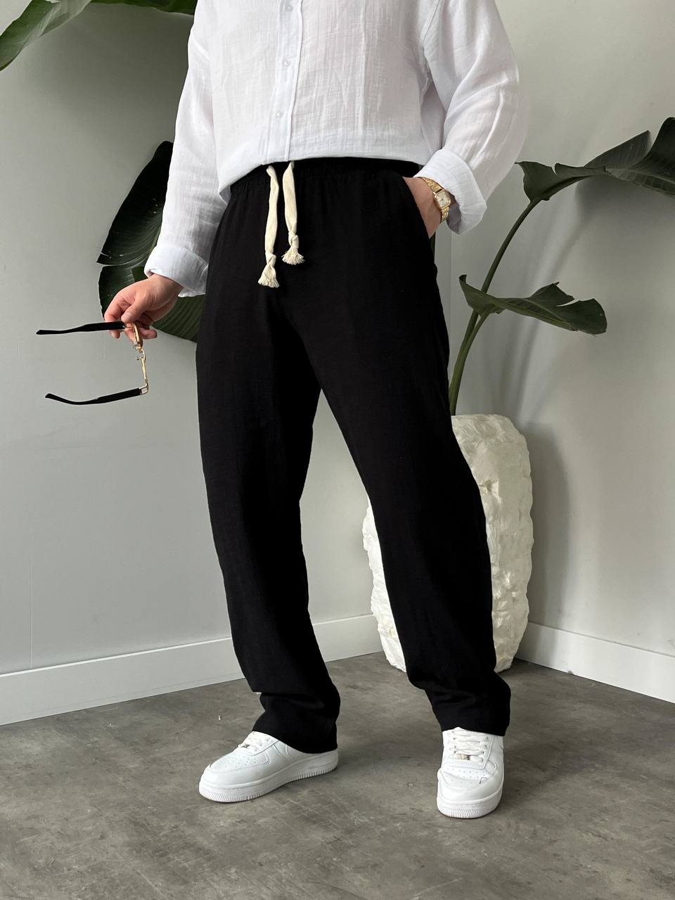 Leinen Hose