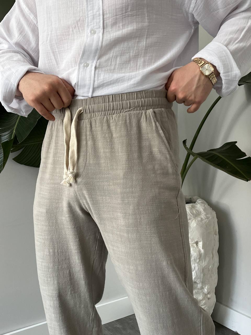 Leinen Hose