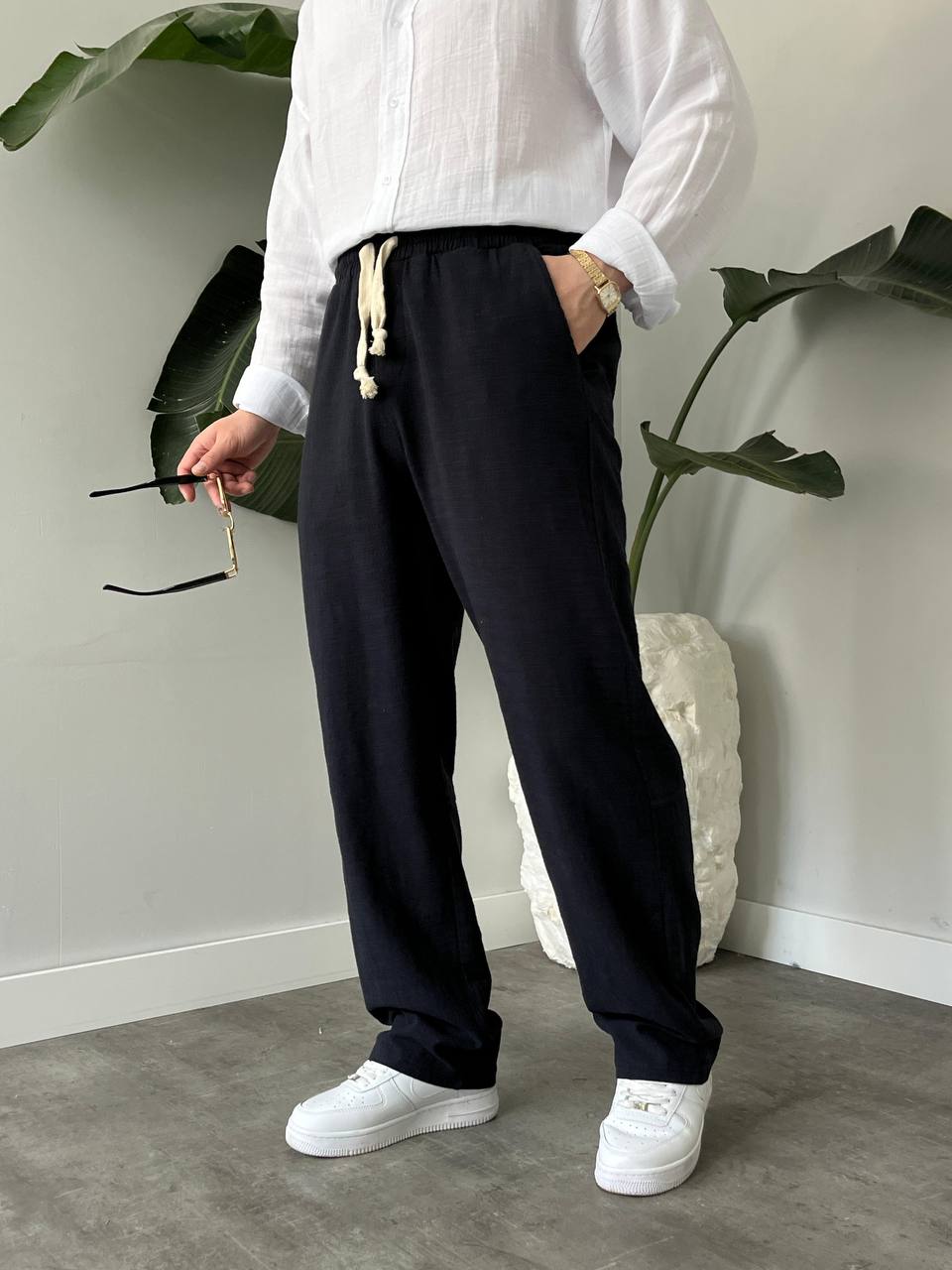 Leinen Hose