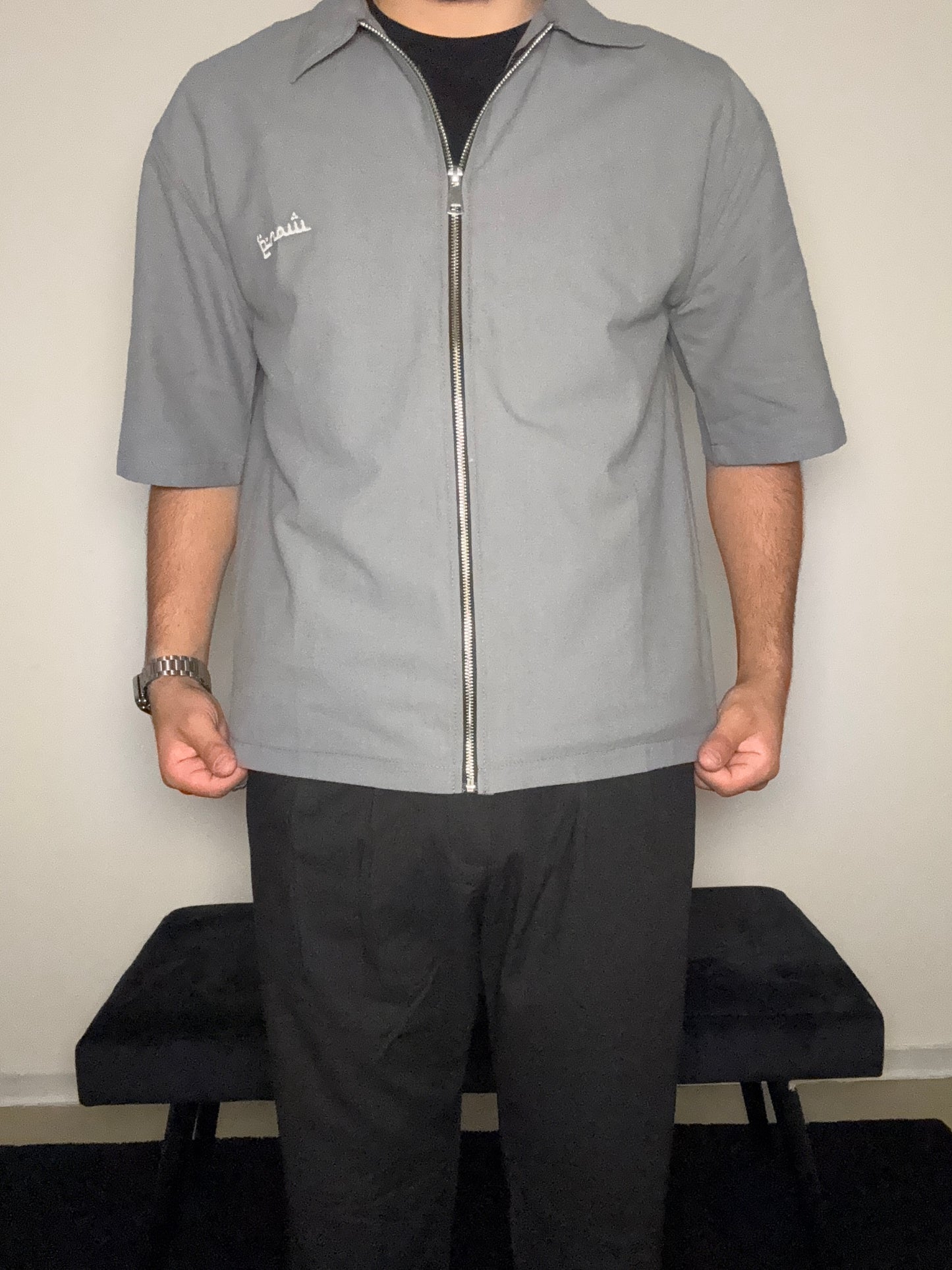 Overshirt mit Reißverschluss