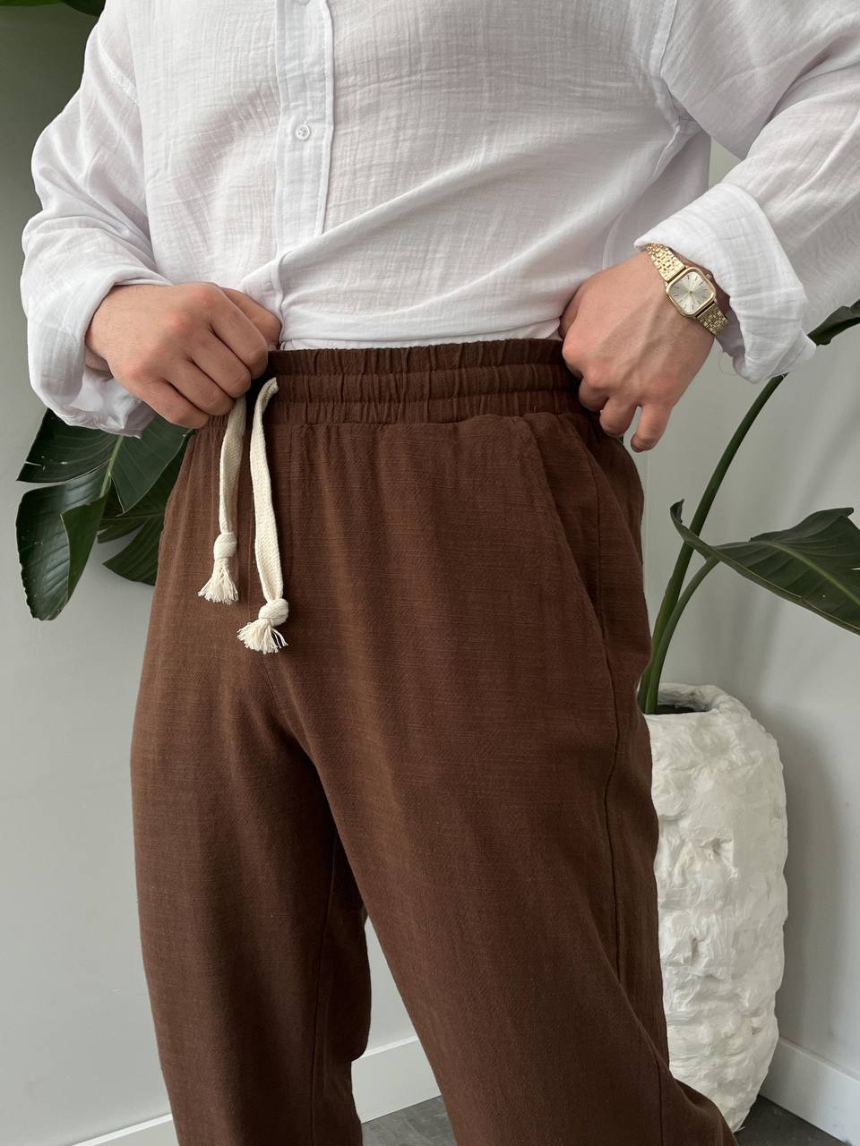 Leinen Hose