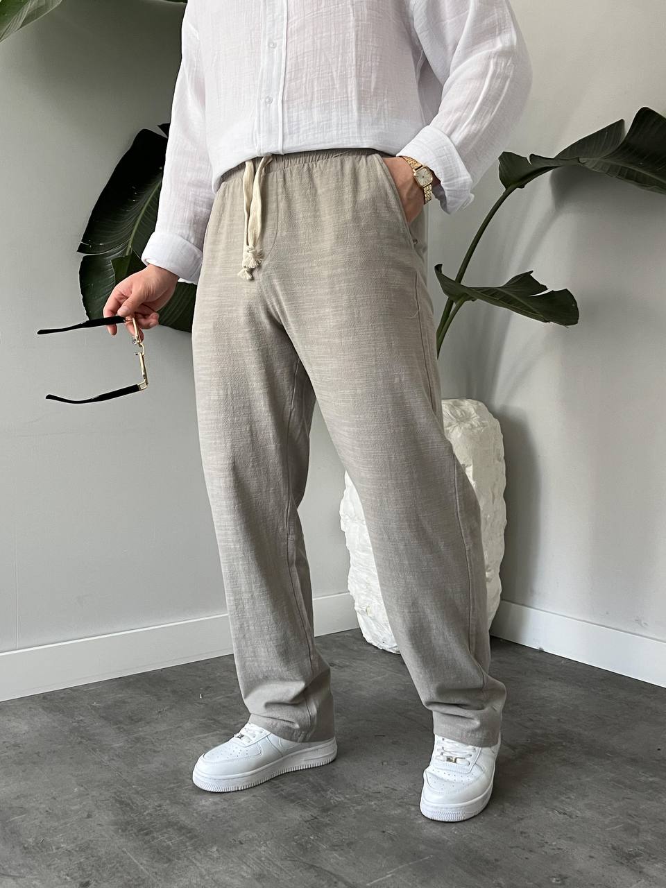 Leinen Hose
