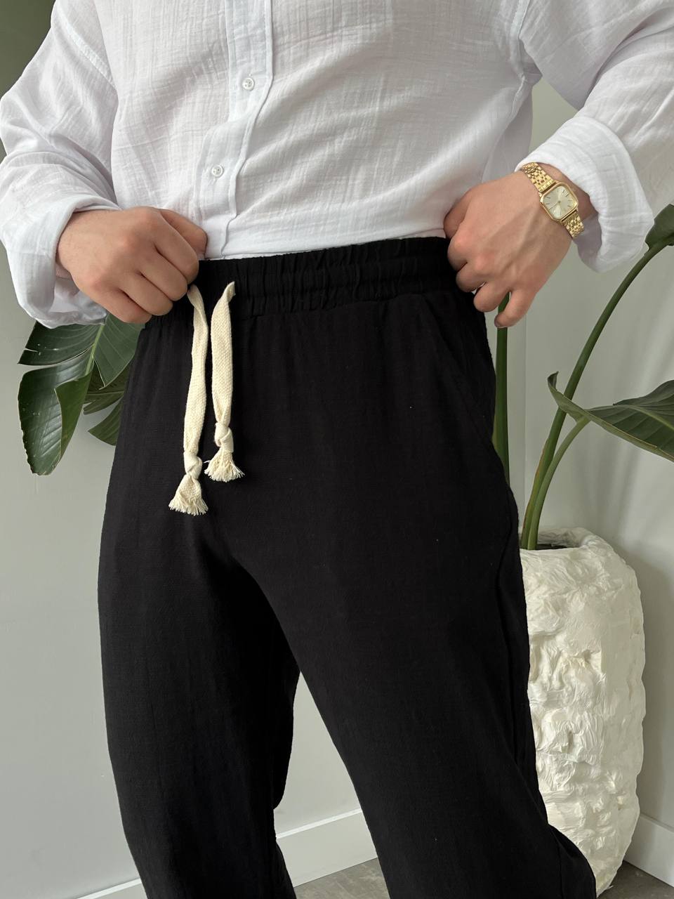 Leinen Hose