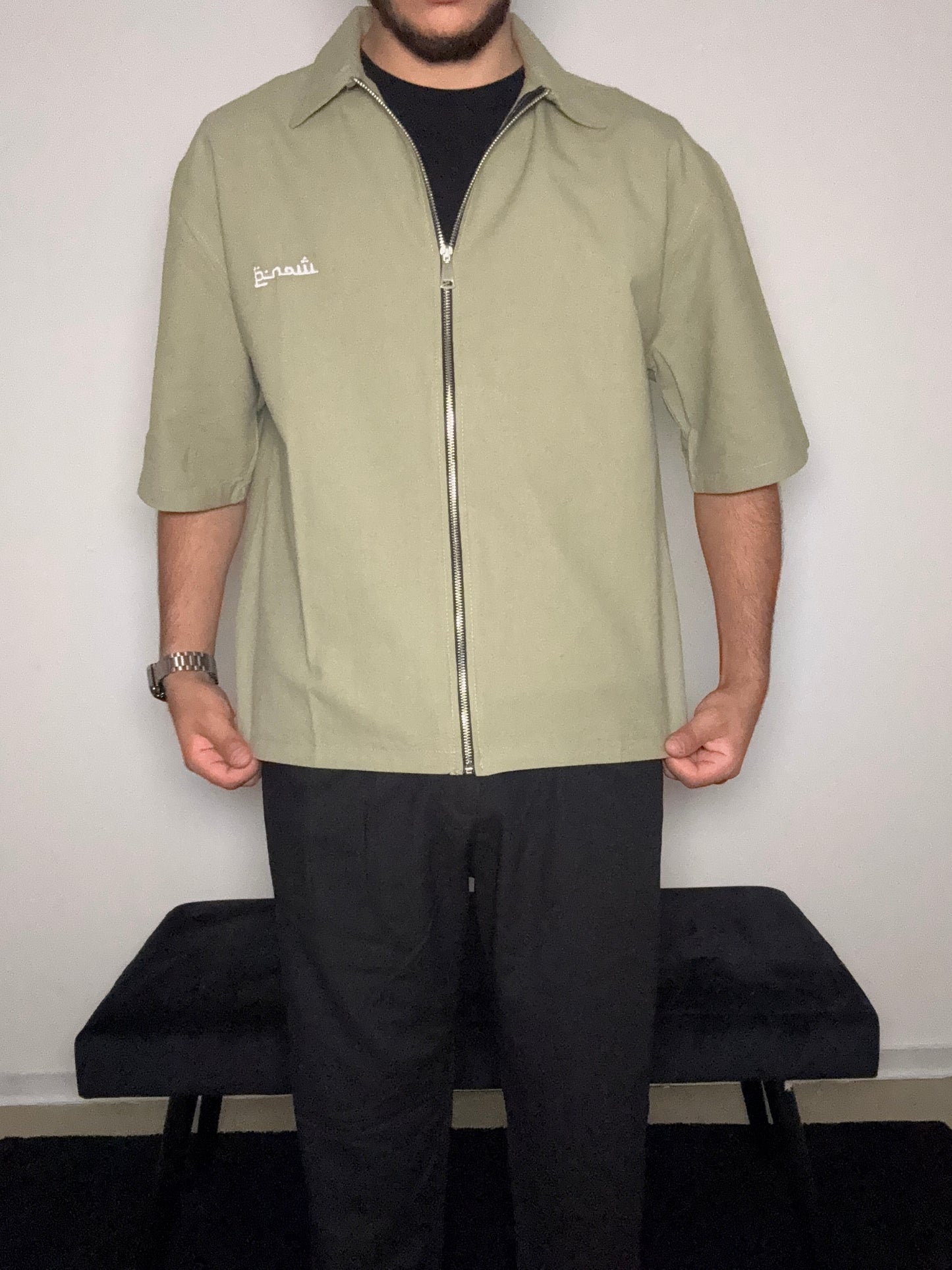 Overshirt mit Reißverschluss