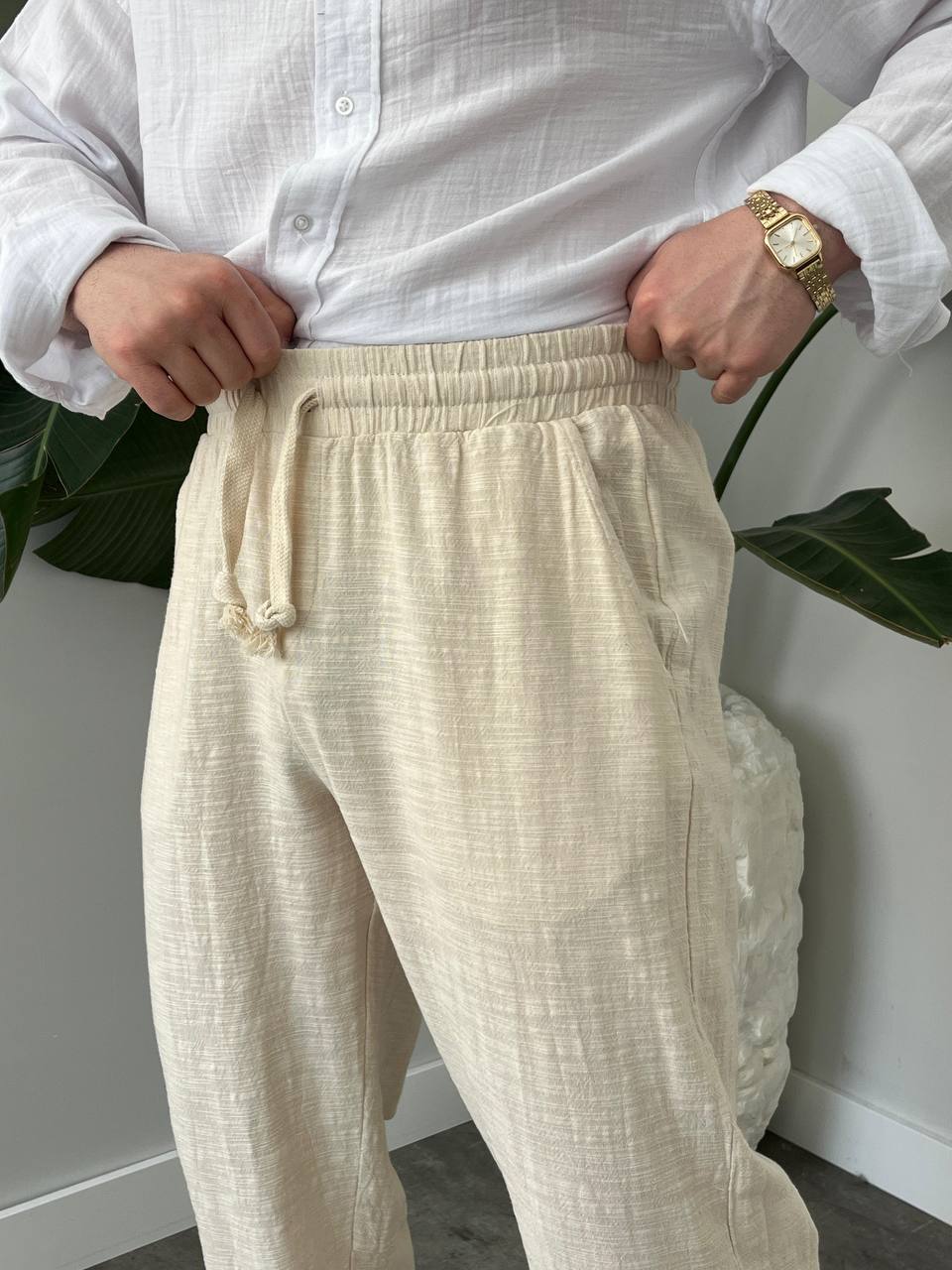 Leinen Hose