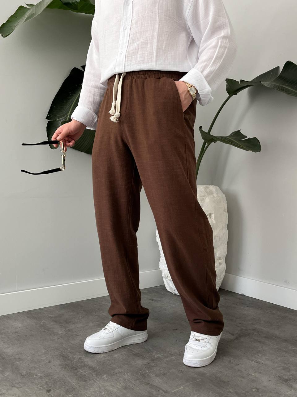 Leinen Hose