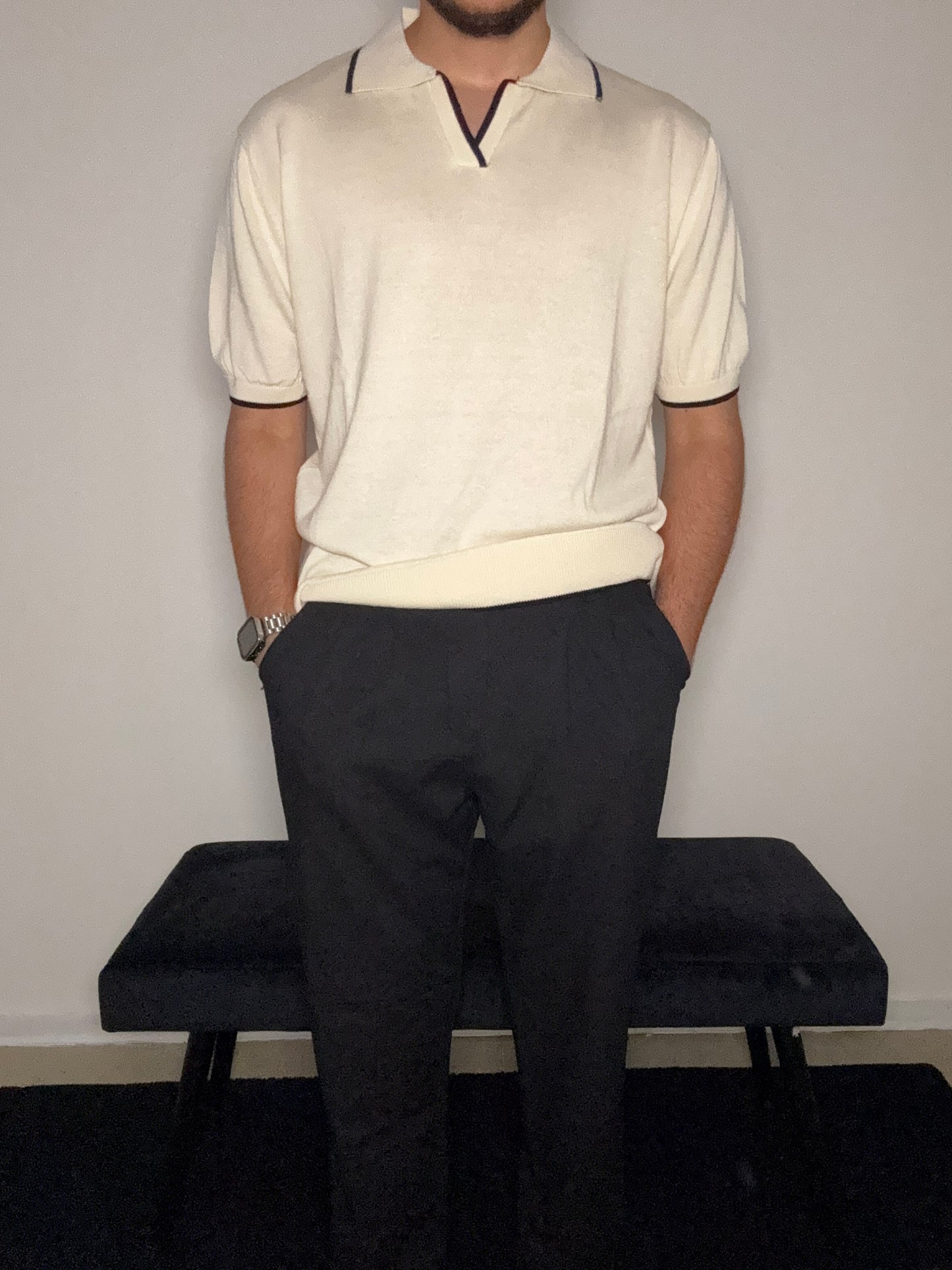 Polo mit strichen