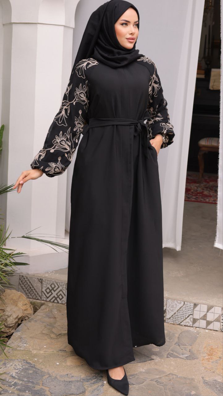 Süzene Nakışlı Reglan Kol Ferace