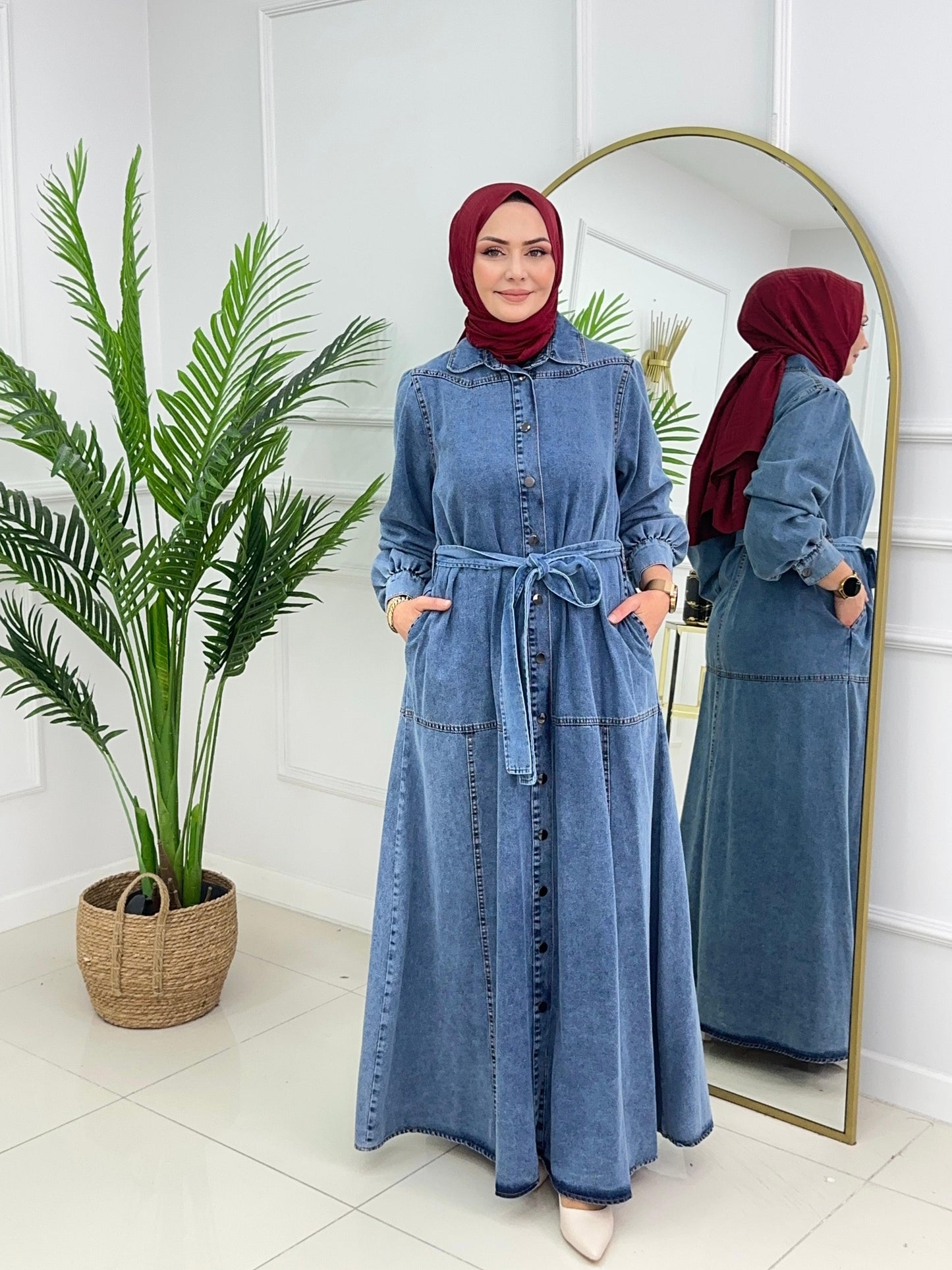 Denim Berrak Elbise