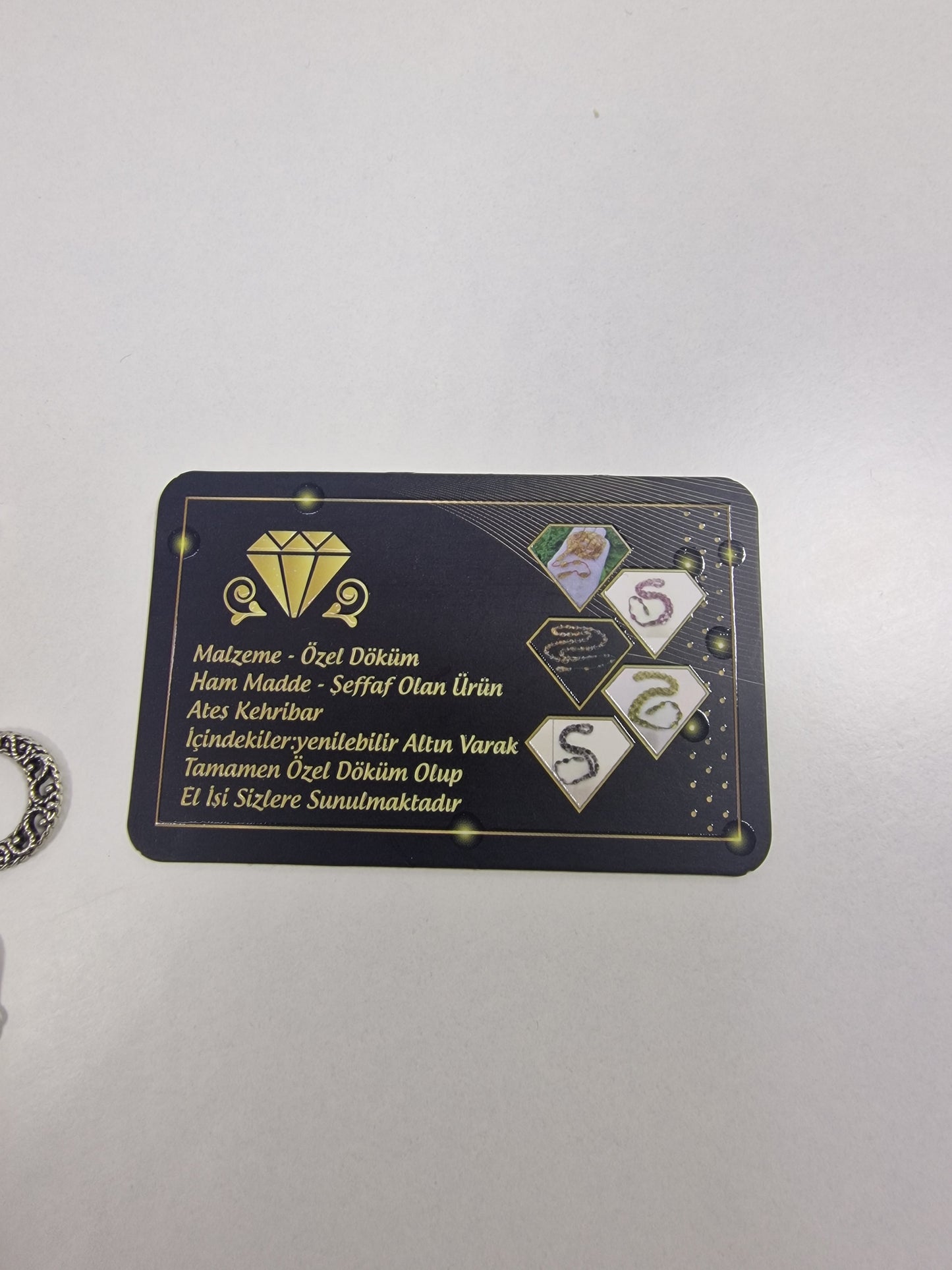 Tesbih Özel Döküm Altın Varaklı