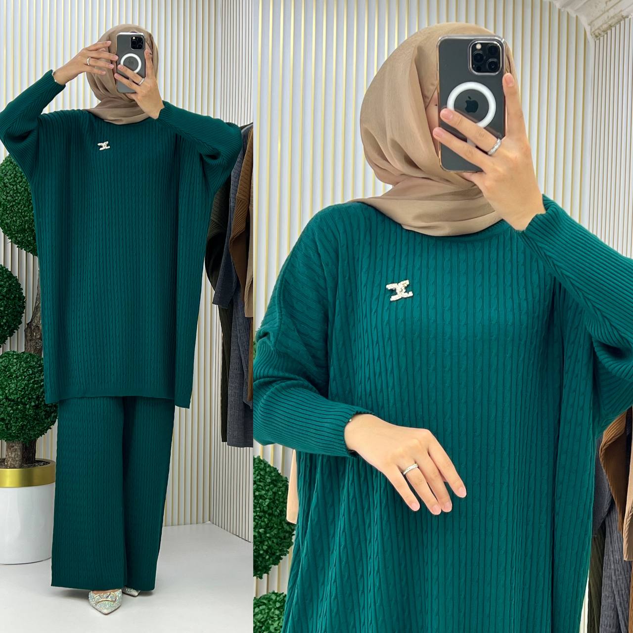 Saç örgülü battal Takım