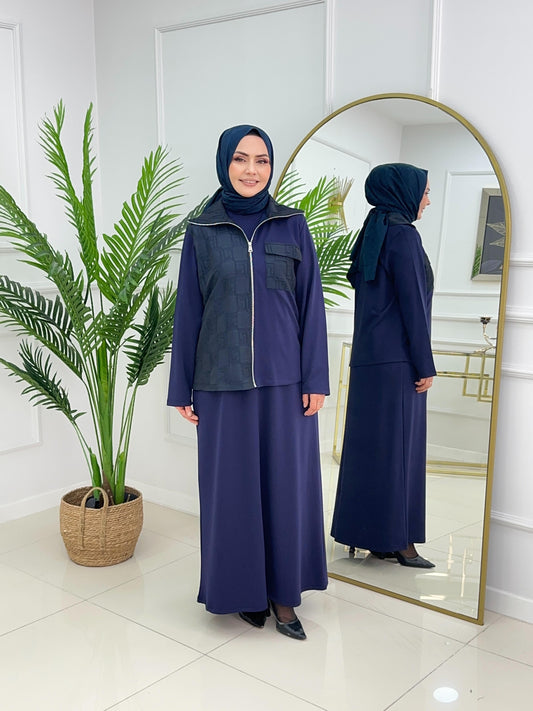 Amber Çeketli Elbise