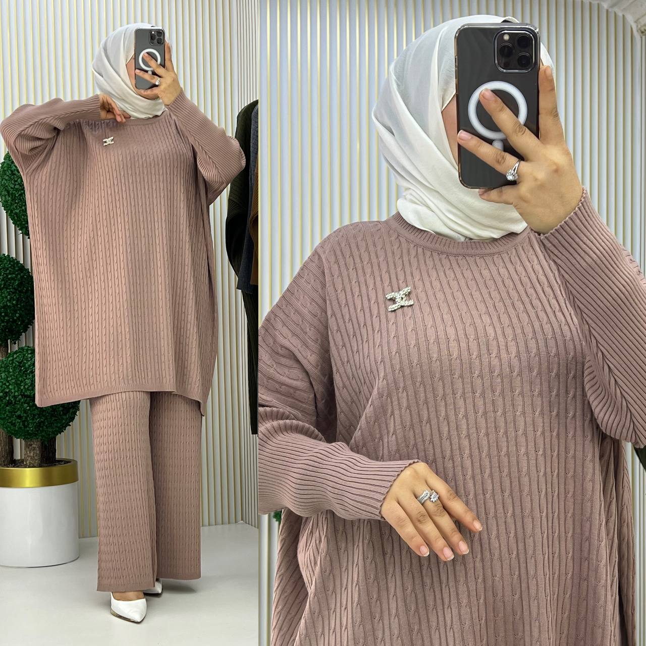 Saç örgülü battal Takım